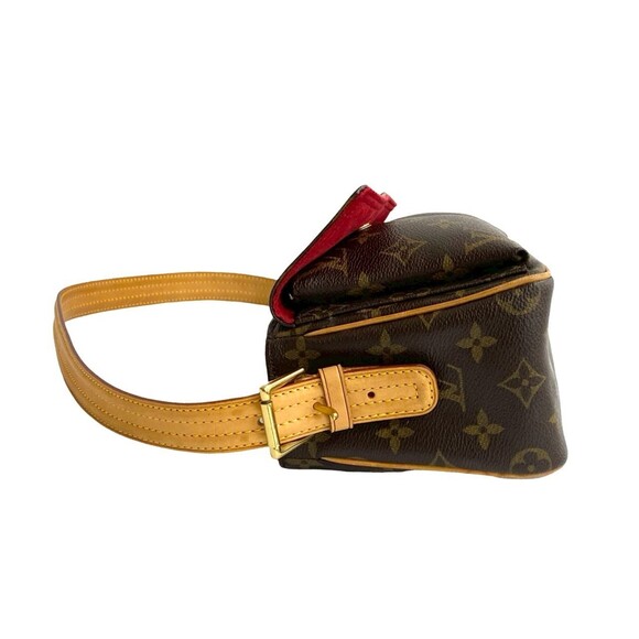 LOUIS VUITTON Authentic Brown Monogram Leather Shoulder Bag main image 5